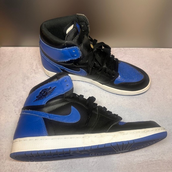 Nike Air Jordan 1 Retro High OG Royal Blue Black Mens Shoes Streetwear Retro